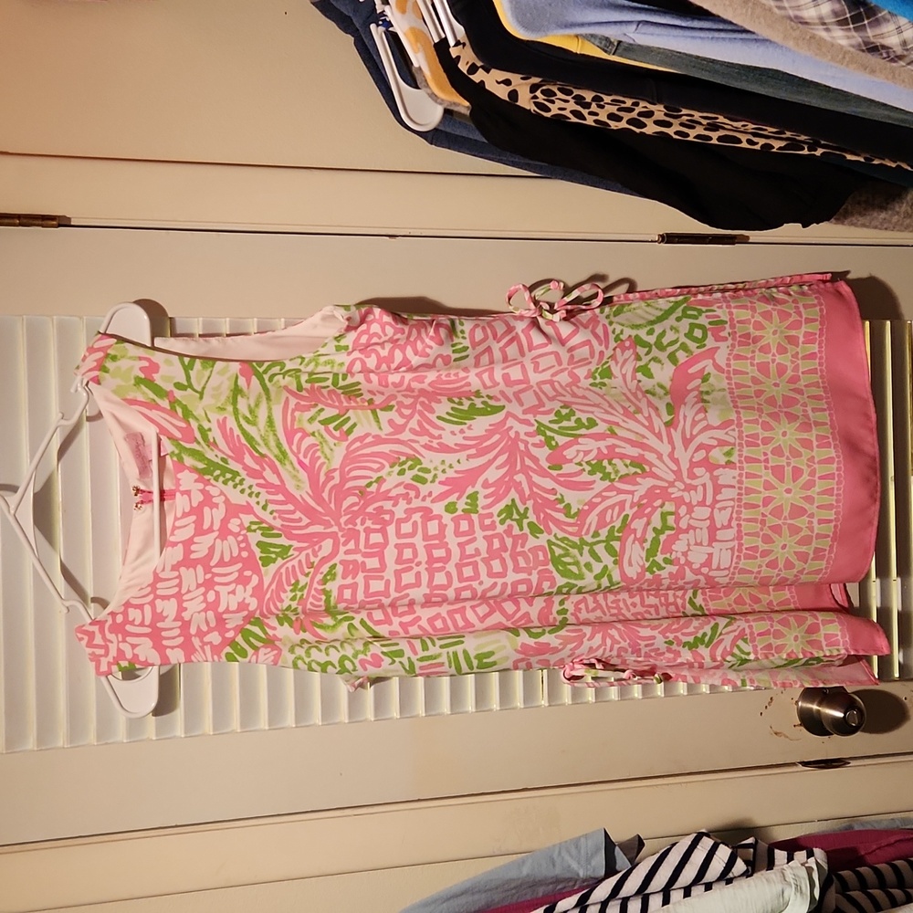 Lilly Pulitzer Donna Romper in Pink Sunset Pineapple in Sz 12